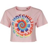 Red Hot Chili Peppers T-shirt - Psychedelic Crest - XS tot XL - voor Vrouwen - lichtroze