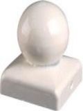 Intergard Paalornament bol paalkap groen voor tuinpaal 71mm