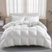 Wellos Luxe 100% katoenen ganzenveren donzen dekbed queensize dekbedovertrek