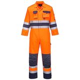 Portwest Nantes Hi-Vis Overall TX55 - Oranje/Marine - XXL