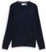 Tom Tailor - Pull en maille basique à col rond - Taille XL - bleu captain