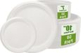 VD WEIDE ENTERPRISE 100 coupelles jetables en bagasse biodégradables 26 cm et 18 cm