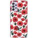 Samsung Galaxy A72 4G Fleurs de pavot bedrukt siliconen hoesje