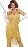 Leg Avenue Kostuum Dazzling Daisy Goudkleurig - L - Polyester