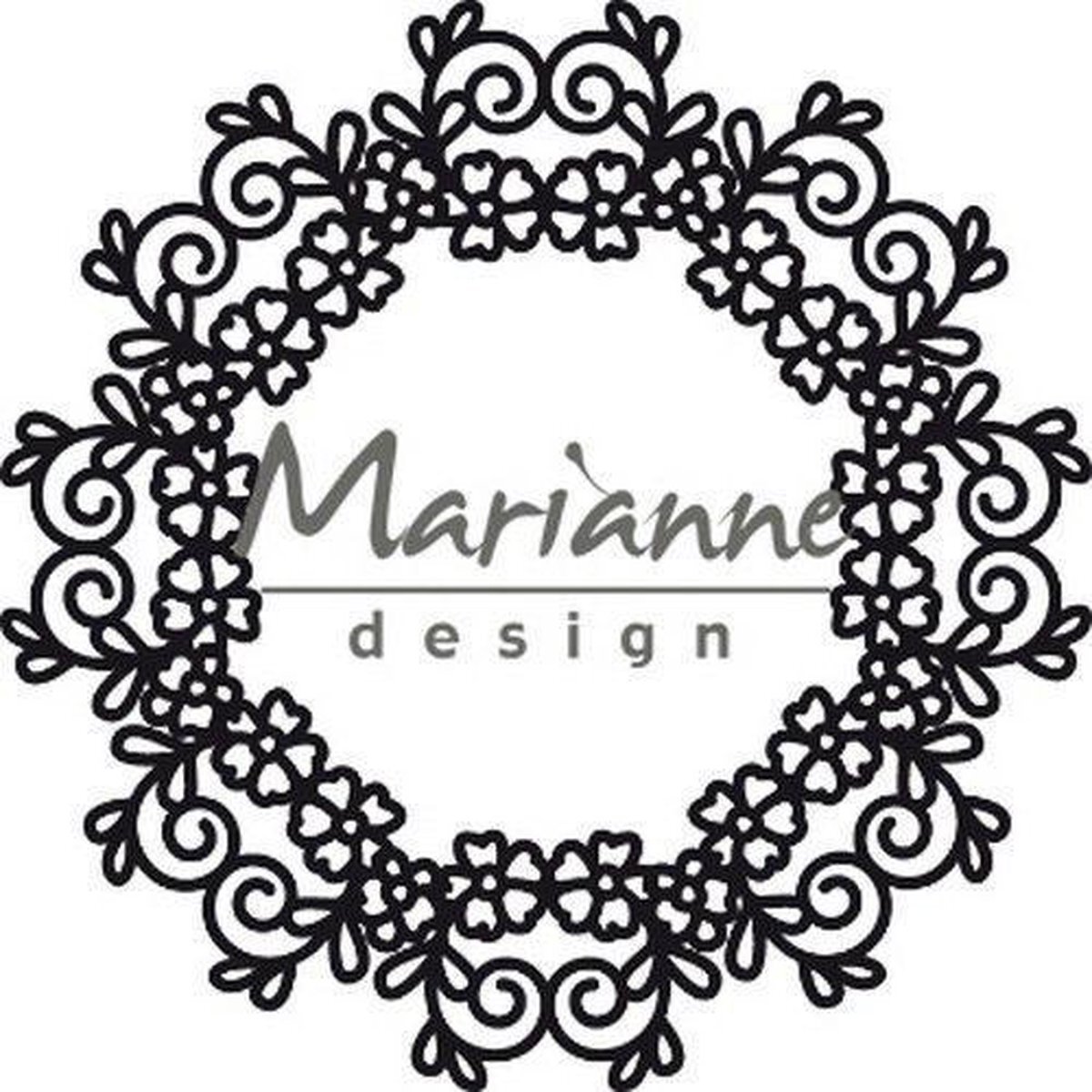 Marianne Design Craftables - snij- embosstencil Bloemen kleed