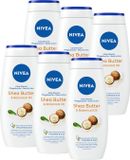 NIVEA Shea Butter & Botanical Oil Douchegel - Shower Gel - met Sheaboter - Voordeelverpakking - 6 x 250 ml