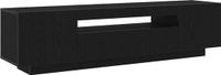 vidaXL TV-meubel 160 x 35 x 40 cm zwart bewerkt hout