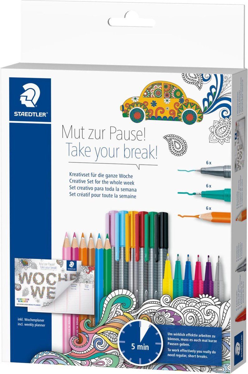 Staedtler Creative set for better breaks voor hele week - multi