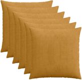 vidaXL - Kussensloop - 6 pcs - HEERLEN - Geel - 60 x 60 cm - corduroy