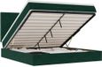 vidaXL Ottoman Bed 160x200cm Velvet Dark Green