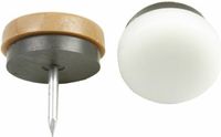 AMIG Viltglijders/meubelbeschermers met nagel - 4x - D22 mm - bruin