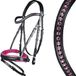 HKM Colour Trense zwart/roze volbloed