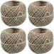 Merkloos / Sans marque Interbosch B.V. Bindtouw bolletje - 4x 50 meter - Beige