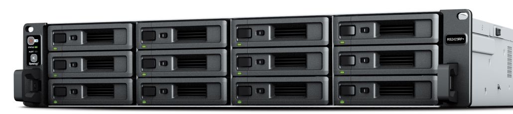 Synology RackStation RS2423+ - NAS server - Rack (2U) - Ethernet - Zwart, Grijs