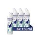 6 Rexona 6 x Nonstop Protection Shower Fresh Deospray, Anti-transpirant met 72 uur bescherming tegen zweet en lichaamsgeur, 150 ml