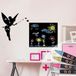 Ambiance Sticker Leisteen schoolbord – zelfklevende muurstickers – fee – H65 x L100 cm + 4 vloeibare krijtjes
