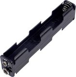 Tru Components BH342-1B Porte-piles 4 AA (penlite) connexion à bouton-poussoir