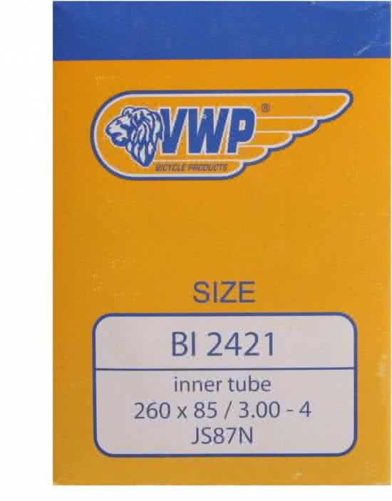 Vwp Schwalbe - Binnenband Fiets - Auto Ventiel - 260 x 85 4.10/3.50 - 4