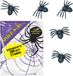 Merkloos / Sans marque Decoratie spinnenweb/spinrag met spinnetjes - 60 gram - Halloween/horror versiering