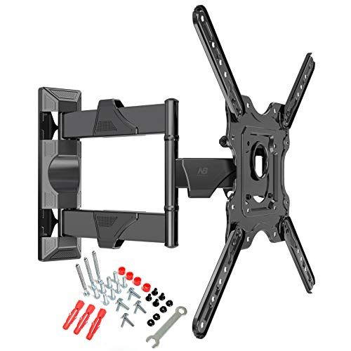 Ergosolid Draaibare en kantelbare TV-muurbeugel voor 32-55 inch TV - Zwart