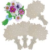 Baker Ross Nature Trail Wooden Flower Bouquets - Set of 5