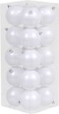 Othmara decorations Othmar decorations Kerstballen - 20x st - wit - D8 cm - kunststof - mat