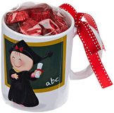 Mopec GB147.2.5 Keramische mok Pita Afstuderen en Krijtbord met 6 Chocolade