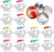 Dailygoods Bolvormige Ijsblokjesvormen 12 Stuks Siliconen/Plastic