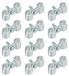 12 serre-clips pour clôture en treillis, galvanisé, 15/32 pouce