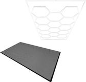 MonsterShop Monster Group BV Modulaire garagetegels + zeshoekige led's - grijs/wit - 19,2m² - 6500k