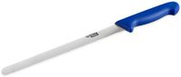 THERMOHAUSER Banketbakkersmes (staal, roestvrij), eenzijdig zaaggeslepen, met blauwe kunststof handgreep, lemmet 26 cm, blauw, zilver