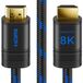 deleyCON 0,5 m 8K HDMI 2.1 korte kabel