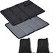 Unyqoos® Set van 2 zitkussens voor buiten, opvouwbaar, 40x28,5x1 cm, Oxford stof, waterafstotend, noir/gris