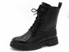 Marco Tozzi Dames Veterboot - 25207-068 Zwart Lak - Maat 39