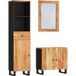 Maison Exclusive - Ensemble de meubles de salle de bains 3 pièces en bois massif d'acacia