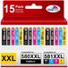 OEM Canon Tintenpatronen 580/581 XXL, multipack voor Canon Pixma, 15-delig