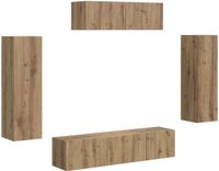 vidaXL TV Kast 5 st Artisan Eiken