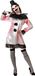 ATOSA Déguisement Clown Halloween Robe Blanc Femme Adultes dames Kostuum pour adultes