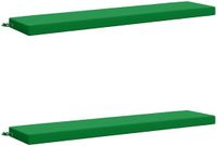 vidaXL - 2-delige Bankkussens SOEST 100% Polyester Groen 170 x 40 x 8 cm