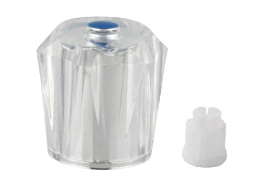 Kirchhoff Acryl handgreep helder, 3/8", met bovenste deel, markering blauw - 986143848