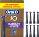 Oral-B - Opzetborstels iO Radiant White Zwart - 6 x 8 stuks