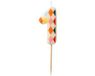 PartyDeco Cijferkaars 1 Ruitmotief 5,5cm