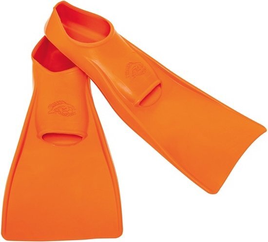 Flipper SwimSafe Flipper SwimSafe 1170 - Zwemvinnen voor tieners en volwassenen, in de kleur oranje, maat 38 - 39, van natuurlijk rubber, als zwemhulpmiddel voor zwem- en badplezier