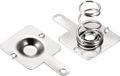 Allecto plus Accu veerplaat vernikkeld 12x12 mm pour set piles AA