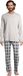 Schiesser Heren pyjama Night & Home grijs geruit / grijs 3XL
