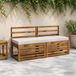 vidaXL - Bankkussen - SOEST - 100% Polyester - Wit - 140 x 40 x 8 cm
