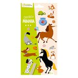 Avenue MY MANDARINE CC063C - DÉCALCO'MANIA - 2 vellen met ca. 20 transferstickers - Vanaf 5 jaar - HUISDIEREN