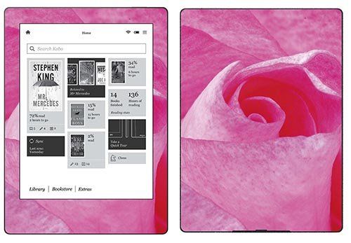 Royal Sticker RS.119625 Sticker for Kobo Aura H2O - Rose Design