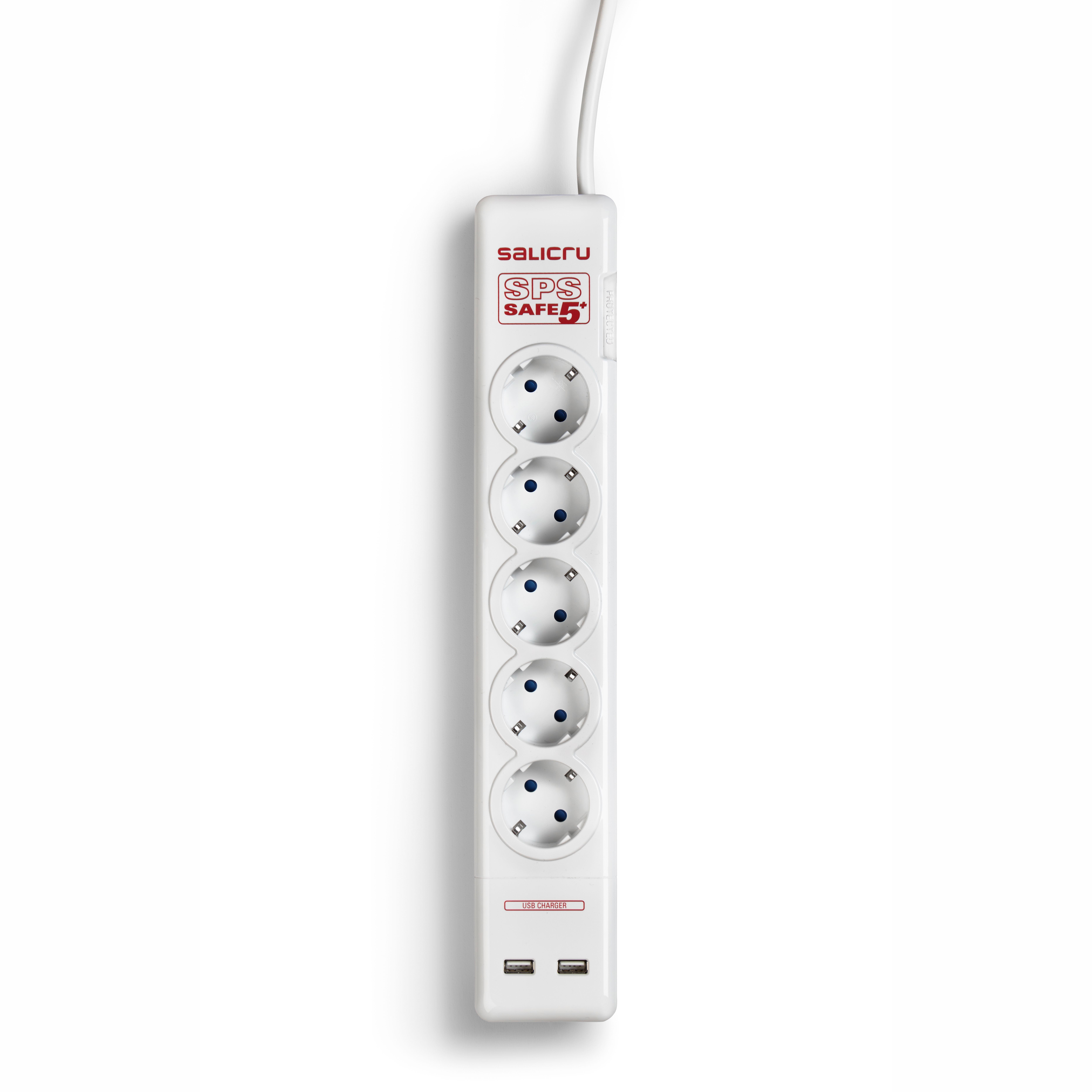 Salicru 680BA000002 Spanningsbeschermer Wit 1,5m 2x USB