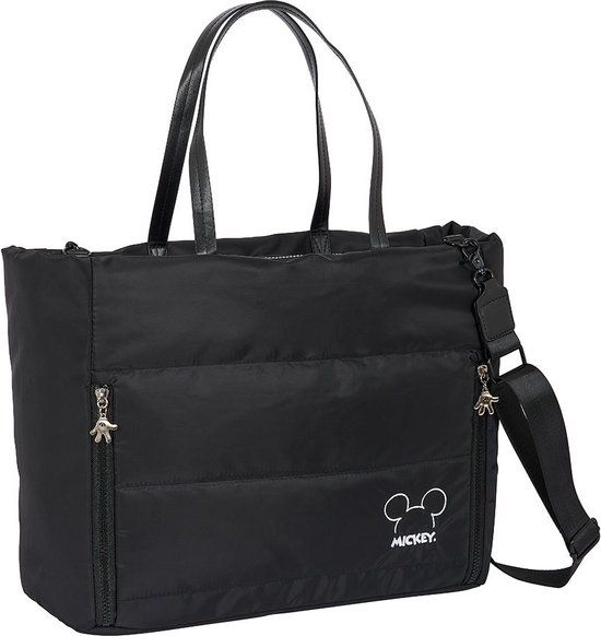 Safta Mickey Teen Mood Draagbare Tas Zwart 40 x 31 x 17 cm
